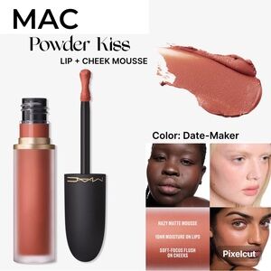 MAC Powder Kiss Lip + Cheek Mousse-Date Maker